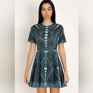 ISO Blackmilk Moon Phases Dress Teal